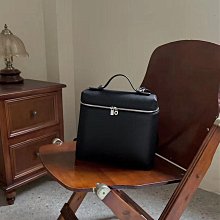 loro*LP19真皮飯盒包gigi同款piana荔枝紋牛皮手提包簡約單肩包女 歷史價格詳細信息