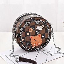 斜跨小圓包 單肩包 大容量 側揹包 高級感圓形包包女新款時尚網紅百搭ins手提單肩斜挎包小圓包~-麥包包 歷史價格詳細信息