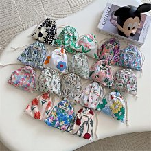 收納袋子布藝花朵雜物整理袋隨身便攜防塵袋小號抽繩束口袋 歷史價格詳細信息