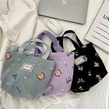 天青色蝴蝶刺繡化妝包便攜拉鏈收納袋隨身便攜手拿零錢包女 歷史價格詳細信息