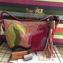 全新展示清倉真品 Coach 10205 桃紅色皮革肩揹包 歷史價格詳細信息