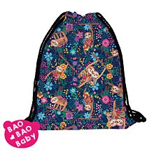 束口包雙肩包後背包抽繩包包可愛塗鴉風國王拳擊帆布包-橘/黑/藍【AAA4464】 歷史價格詳細信息