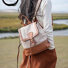 【鈷藍家】文藝復古帆布托特包大容量簡約通勤休閑百搭拼接牛皮帆布手提單肩斜背包購物袋 歷史價格詳細信息