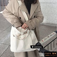 夏帆布包大容量帆布包 帆布斜背包 單肩帆布包 側背帆布包 大容量包包 小眾簡約大容量托特斜背包購物袋韓版百搭學生上-包沒煩惱 歷史價格詳細信息
