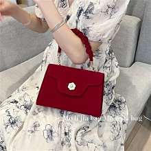 婚包女 新娘鉑金包紅色斜挎手提女士包包2023新款潮大容量單肩包 歷史價格詳細信息