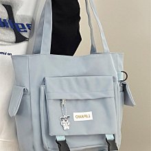 簡約大容量單肩包軟妹少女手提袋學生補習上課書包通勤託特包 歷史價格詳細信息