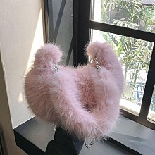 包包女2023新款毛絨絨云朵包高級感褶皺餃子包手提氣質兔毛手感包天秤百貨 歷史價格詳細信息