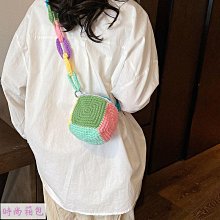 2024新款棉線編織包大容量網格鏤空編織包手工時尚小眾休閑度假包 歷史價格詳細信息