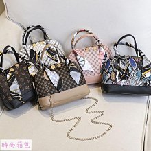 女生包包 女包 時尚印花貝殼包 2023新款時尚撞色單肩包 女包 零錢個性斜挎包 斜背包 歷史價格詳細信息