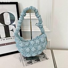 泡芙雲朵單肩腋下包包女2023新款韓系購物袋褶皺手提包小眾託特包 歷史價格詳細信息