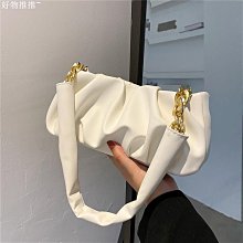 法式雲朵包今年流行包包女2023新款休閒軟牛皮真皮百搭單肩斜挎包 歷史價格詳細信息