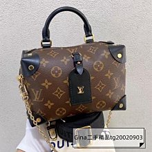 PETITE MALLE經典老花 盒子包 金扣單肩包 女包 M94219 手袋 木盒子包 小行李箱斜背包/路家風格 歷史價格詳細信息