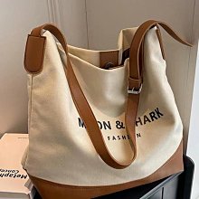 帆布包女2023新款大容量單肩帆布袋上班通勤手提高級白色文藝日式_佳美優品 歷史價格詳細信息