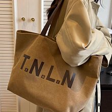 帆布包包女大容量2023新款秋冬百搭單肩斜挎包布包手提通勤託特包 歷史價格詳細信息