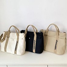 手提包女 日系原創字母刺繡設計托特包 百搭便攜帆布包 斜背包 包包-予你優選 歷史價格詳細信息