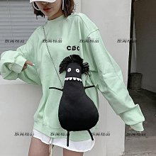 新品 斜挎包 單肩包??日系卡通帆布包女ins風百搭大容量單肩馬鞍包學生上課斜挎餃子包-惠誠小屋 歷史價格詳細信息