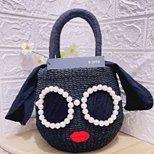 『 貓頭鷹 日本雜貨舖 』 日本 a-jolie 珍珠太陽鏡 綁帶刺繡竹籐包-黑 價格比較,價格查詢,歷史價格詳細信息