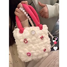 diy包包 diy手工包包 diy手工包包自制材料包復古柔軟編織手提女包水桶包高級感大容量 流行 歷史價格詳細信息