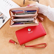 錢包女長款 拉鍊長夾包 手機包 韓版時尚錢夾 大容量零錢包 手拿包 皮夾女【CICI穿搭設計室】 歷史價格詳細信息