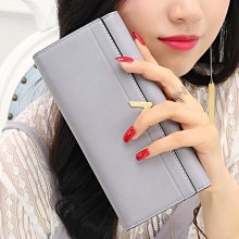 下殺 長皮夾錢包女長款拉鍊 日韓版簡約復古女士手拿錢包大容量皮夾 歷史價格詳細信息