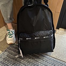 代購#Lesportsac女包雙肩包輕便背包黑色時尚休閑舒適2445 歷史價格詳細信息