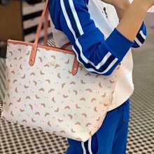 新款女包雙面印花購物袋子母大容量單肩手提托特包媽咪tote包 coach包大牌同款妖精 歷史價格詳細信息