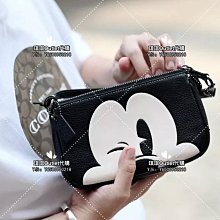 【COACH】迪士尼米奇聯名聖誕款鈔票零錢袋ㄇ型拉鍊短夾(黑) 歷史價格詳細信息