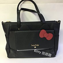 [Kitty 旅遊趣] Hello Kitty 手提包 黑色包 皮包 仿鴕鳥皮 超有質感 凱蒂貓 低調奢華 歷史價格詳細信息