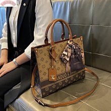 真皮女包2023新款時尚印花水桶包百搭斜挎包大容量軟皮中年媽媽包 歷史價格詳細信息