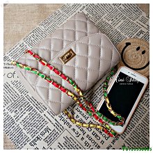 現貨 真皮 羊皮 24cm 羊皮金鍊包 (2種背帶) 粗鍊帶 -芋粉簡約 歷史價格詳細信息