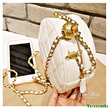 現貨 真皮 羊皮 24cm 羊皮金鍊包 (2種背帶) 粗鍊帶 -芋粉簡約 歷史價格詳細信息