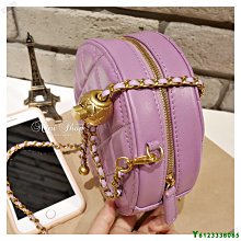 現貨 真皮 羊皮 24cm 羊皮金鍊包 (2種背帶) 粗鍊帶 -芋粉簡約 歷史價格詳細信息