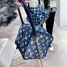 『瑤瑤代購』L家 牛仔包 最新款 頂級貨 原單大牌牛仔豌豆包marel中古包單肩斜挎包腋下包麻將包42HJ530 歷史價格詳細信息