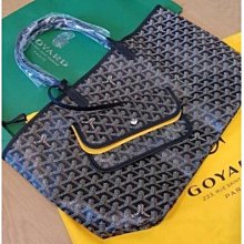 GOYARD 黑色 手工 繪製 子母袋 肩背 購物包 St. Louis PM 小型 現貨專櫃正品 歷史價格詳細信息