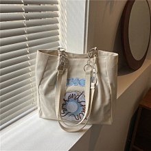 簡約大容量帆布包包女夏季韓版休閒手提袋ins日系百搭單肩託特包 歷史價格詳細信息