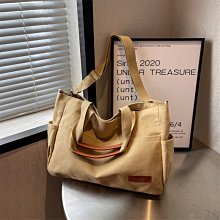 大容量秋冬包包女帆布包通勤單肩手提休閒日韓女包慵懶風購物袋潮 歷史價格詳細信息