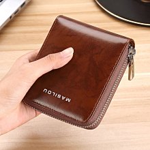 防盜刷男士商務油蠟皮復古頭層牛皮防磁錢包多卡位手抓包rfid 歷史價格詳細信息