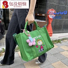 韓國東大門新拼接帆布單肩大包ins休閑百搭斜挎字母帆布包 2色入-包沒煩惱 歷史價格詳細信息