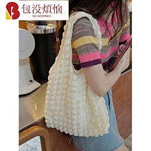 雲朵泡泡花朵斜背包新款背心包 INS小清新夏日素色百搭大容量肩背包 帆布包 時尚簡約帆布袋 購物袋-麥包包 歷史價格詳細信息