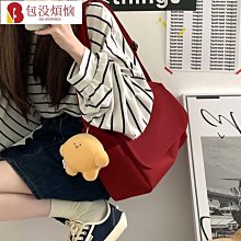 日系ins簡約素色百搭斜挎小包包女手機包男帆布餃子包背包-李李 韓國女裝 歷史價格詳細信息