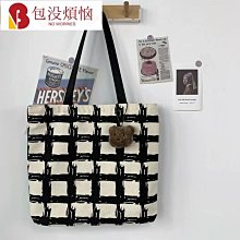 帆布包大容量女單肩批發學生上課手提包簡約藝文方格子拉鍊帆布袋-包沒煩惱 價格比較,價格查詢,歷史價格詳細信息