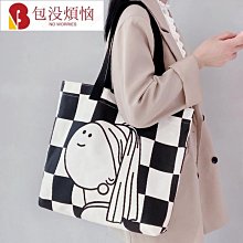 大容量帆布大包包女2023新款單肩手提包學生上課通勤託特包媽咪包 歷史價格詳細信息