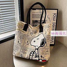 2024新款 卡通帆布包 手提包 ins 大容量托特包 日韓背包 補習包 收納袋 女學生藝文帆布斜背包-時尚箱包 歷史價格詳細信息