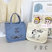 新款時尚帆布手提包 日系卡通ins帆布包 大容量托特包 學生藝文斜背包 側背包-陽光優選 歷史價格詳細信息