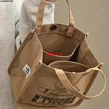 卡通帆布包包女短途旅行外出手提購物袋大容量媽咪單肩通勤托特包 歷史價格詳細信息
