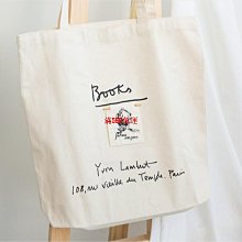 (店長推薦) 韓國ins書店單肩帆布袋 購物袋 刺锈女孩帆布包 百搭手提袋 歷史價格詳細信息