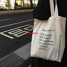 簡約ins字母單肩包大容量百搭托特包日韓秋冬學生帆布包女購物袋 歷史價格詳細信息