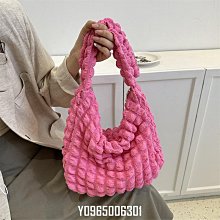 泡泡花朵手提圓筒包女2023新款日韓少女質感單肩手拎便當包購物袋 歷史價格詳細信息