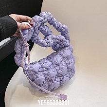 ins小眾質感泡泡單肩包2023夏韓版洋氣手提包通勤輕便褶皺云朵包 價格比較,價格查詢,歷史價格詳細信息