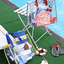 透明防水包 沙灘包???? pvc透明手提袋大容量防水卡通果凍包可愛學生禮物禮品袋手拎收納 果凍包 手提包 游泳包 海灘包-陽光優選 歷史價格詳細信息